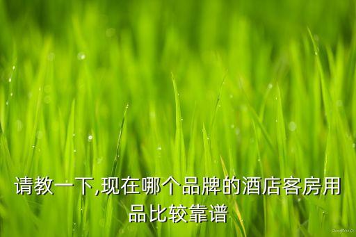 請教一下,現(xiàn)在哪個(gè)品牌的酒店客房用品比較靠譜