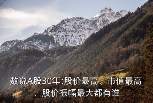 數(shù)說A股30年:股價最高、市值最高、股價振幅最大都有誰