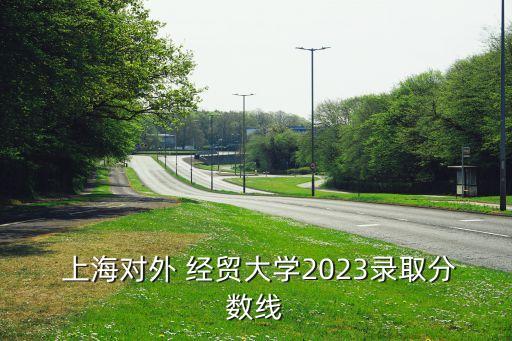  上海對外 經(jīng)貿(mào)大學(xué)2023錄取分?jǐn)?shù)線