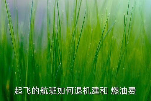 起飛的航班如何退機(jī)建和 燃油費(fèi)