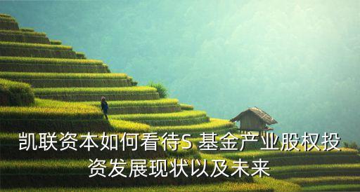 凱聯(lián)資本如何看待S 基金產(chǎn)業(yè)股權(quán)投資發(fā)展現(xiàn)狀以及未來(lái)