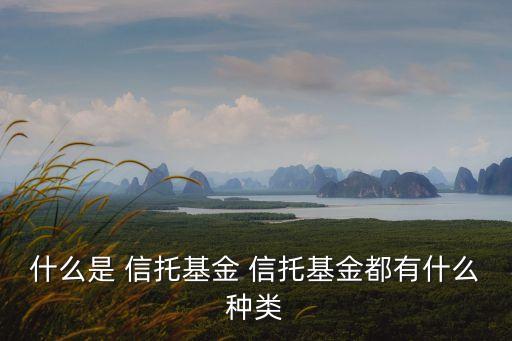 什么是 信托基金 信托基金都有什么種類(lèi)