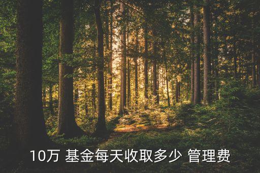 10萬(wàn) 基金每天收取多少 管理費(fèi)
