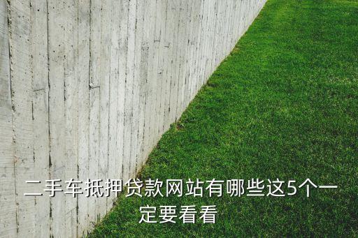 二手車金融公司有幾家,瓜子二手車是哪個(gè)金融公司