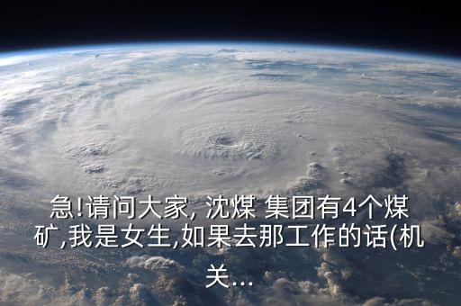 急!請問大家, 沈煤 集團(tuán)有4個煤礦,我是女生,如果去那工作的話(機關(guān)...