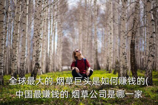 全球最大的 煙草巨頭是如何賺錢的(中國(guó)最賺錢的 煙草公司是哪一家
