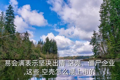 易會(huì)滿表示堅(jiān)決出清 空殼、僵尸企業(yè),這些 空殼怎么混上市的