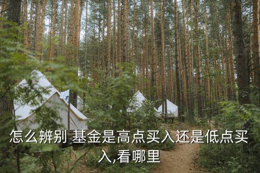 怎么辨別 基金是高點買入還是低點買入,看哪里