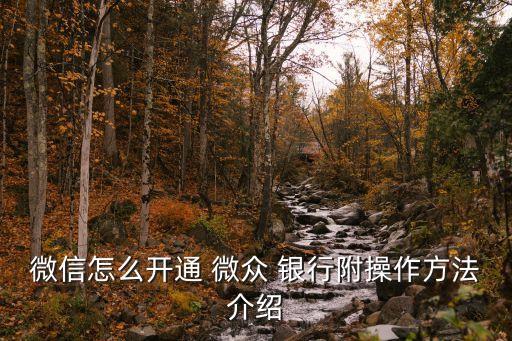 微信怎么開(kāi)通 微眾 銀行附操作方法介紹