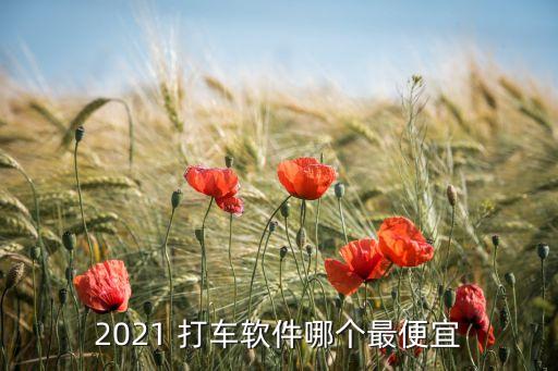 2021 打車(chē)軟件哪個(gè)最便宜