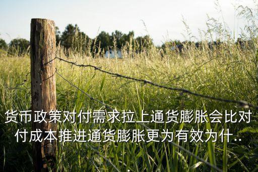 貨幣政策對付需求拉上通貨膨脹會比對付成本推進(jìn)通貨膨脹更為有效為什...