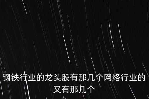 鋼鐵行業(yè)的龍頭股有那幾個(gè)網(wǎng)絡(luò)行業(yè)的又有那幾個(gè)