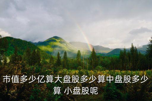 市值多少億算大盤(pán)股多少算中盤(pán)股多少算 小盤(pán)股呢