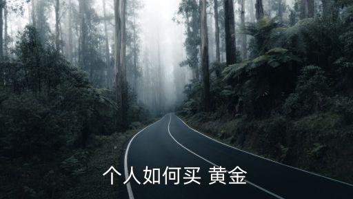 個(gè)人如何買 黃金