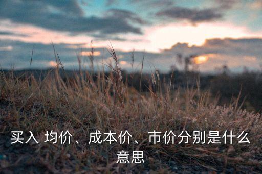 股票均價(jià)怎么算,兩次買入的股票怎樣算均價(jià)
