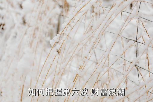 如何把握第六波 財富浪潮
