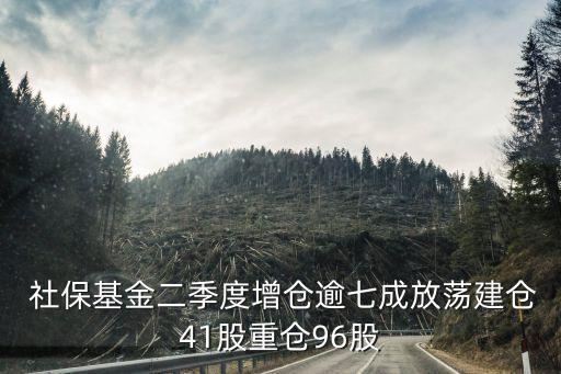  社?；鸲径仍鰝}逾七成放蕩建倉41股重倉96股