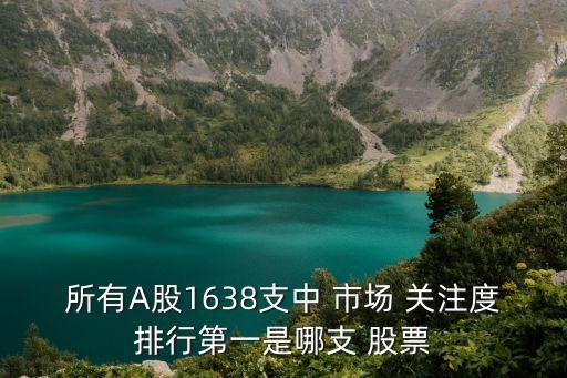 所有A股1638支中 市場 關注度排行第一是哪支 股票