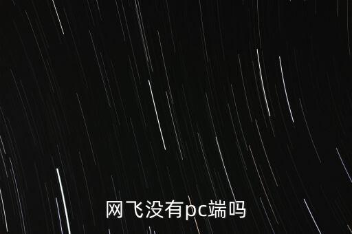 網(wǎng)飛沒(méi)有pc端嗎