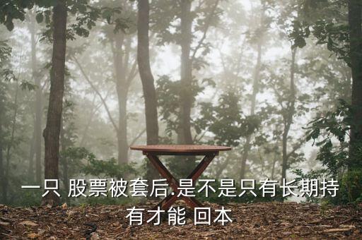一只 股票被套后.是不是只有長(zhǎng)期持有才能 回本