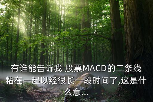 有誰(shuí)能告訴我 股票MACD的二條線粘在一起以經(jīng)很長(zhǎng)一段時(shí)間了,這是什么意...