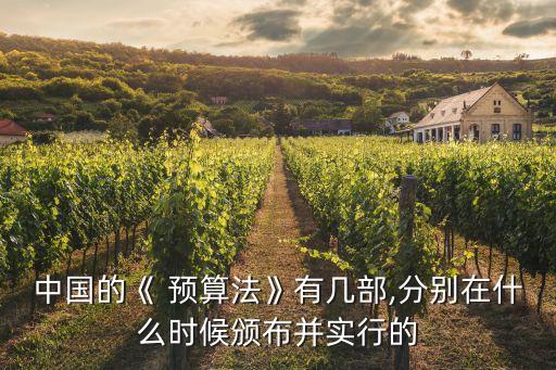 中國的《 預(yù)算法》有幾部,分別在什么時候頒布并實(shí)行的
