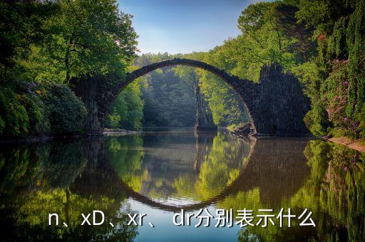 n、xD、xr、 dr分別表示什么