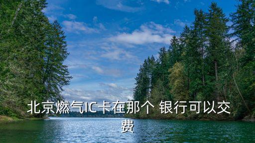  北京燃氣IC卡在那個 銀行可以交費