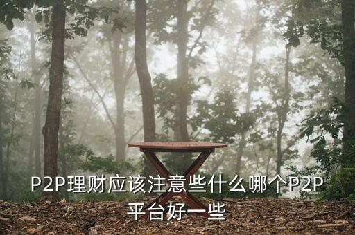 P2P理財應(yīng)該注意些什么哪個P2P平臺好一些