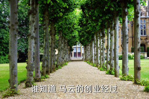 誰(shuí)知道 馬云的創(chuàng)業(yè)經(jīng)過