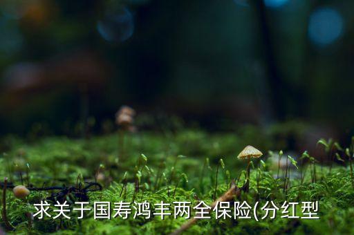 求關于國壽鴻豐兩全保險(分紅型