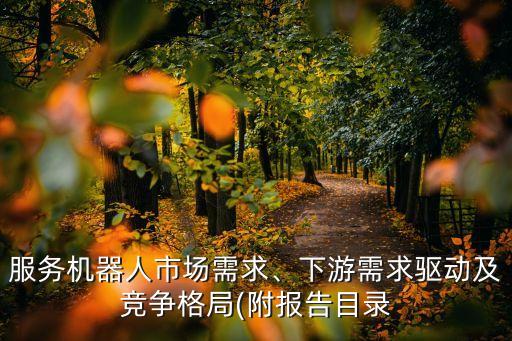 服務(wù)機器人市場需求、下游需求驅(qū)動及競爭格局(附報告目錄