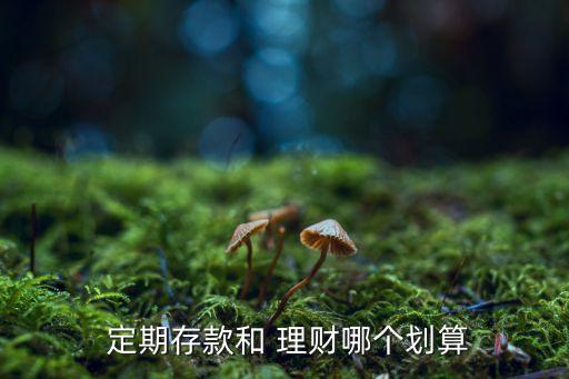  定期存款和 理財(cái)哪個(gè)劃算