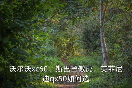 沃爾沃xc60、斯巴魯傲虎、英菲尼迪qx50如何選