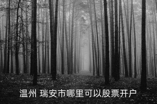 溫州 瑞安市哪里可以股票開(kāi)戶
