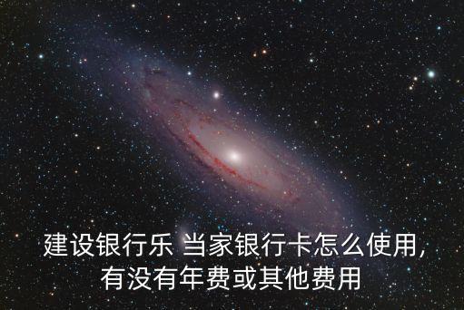  建設銀行樂 當家銀行卡怎么使用,有沒有年費或其他費用