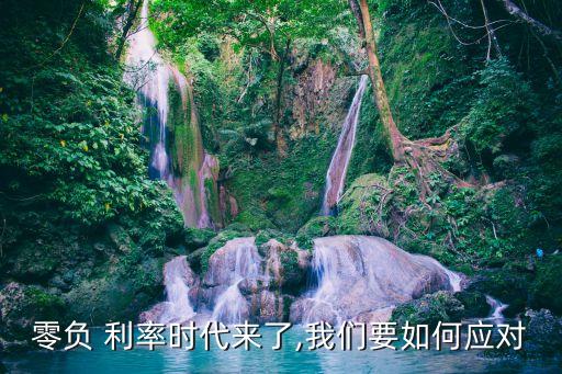 零負 利率時代來了,我們要如何應對