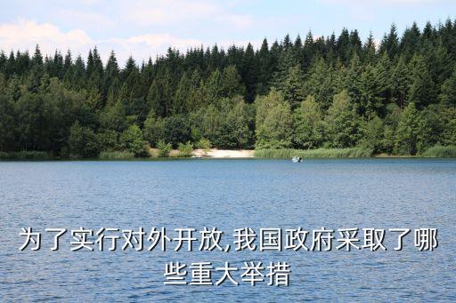 為了實(shí)行對(duì)外開放,我國政府采取了哪些重大舉措