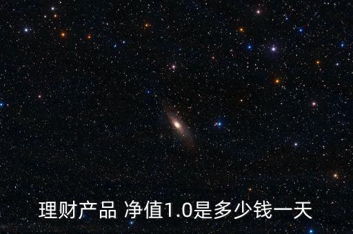 理財產(chǎn)品 凈值1.0是多少錢一天