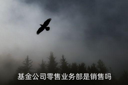  基金公司零售業(yè)務(wù)部是銷(xiāo)售嗎