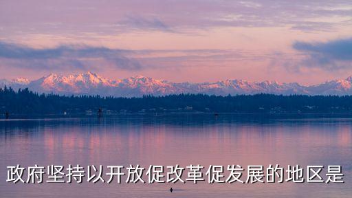 政府堅(jiān)持以開(kāi)放促改革促發(fā)展的地區(qū)是