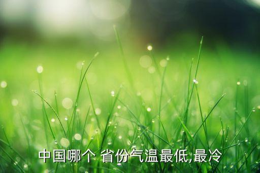 中國哪個(gè) 省份氣溫最低,最冷