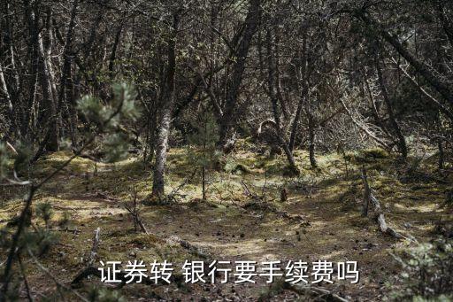 證券賬戶轉銀行賬戶