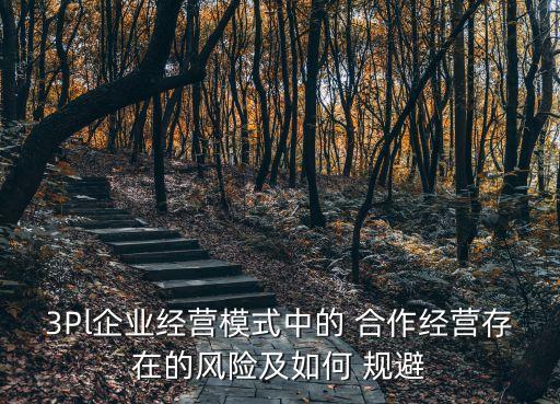 3Pl企業(yè)經(jīng)營模式中的 合作經(jīng)營存在的風險及如何 規(guī)避