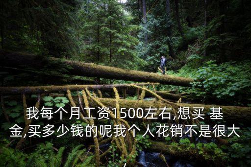 我每個(gè)月工資1500左右,想買(mǎi) 基金,買(mǎi)多少錢(qián)的呢我個(gè)人花銷不是很大,