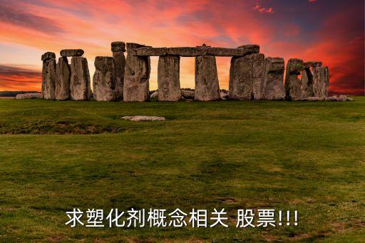 求塑化劑概念相關(guān) 股票!!!