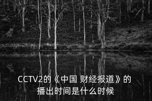 CCTV2的《中國(guó) 財(cái)經(jīng)報(bào)道》的 播出時(shí)間是什么時(shí)候