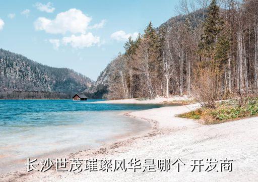 長(zhǎng)沙世茂璀璨風(fēng)華是哪個(gè) 開(kāi)發(fā)商