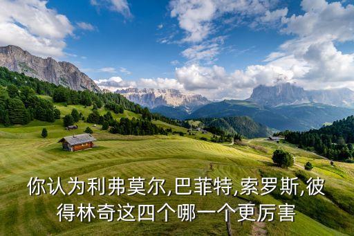 你認(rèn)為利弗莫爾,巴菲特,索羅斯,彼得林奇這四個哪一個更厲害