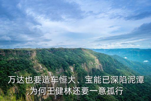  萬(wàn)達(dá)也要造車(chē)恒大、寶能已深陷泥潭,為何王健林還要一意孤行